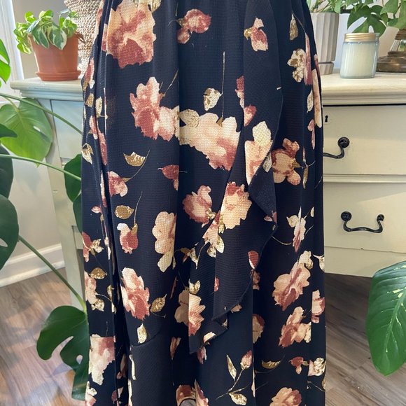 Floral and Mustard Midi Dress - SpotLight - Small - Picture 12 of 14